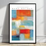 Von Mark Rothko inspiriertes farbenfrohes modernes abstrakter Kunstdruck
