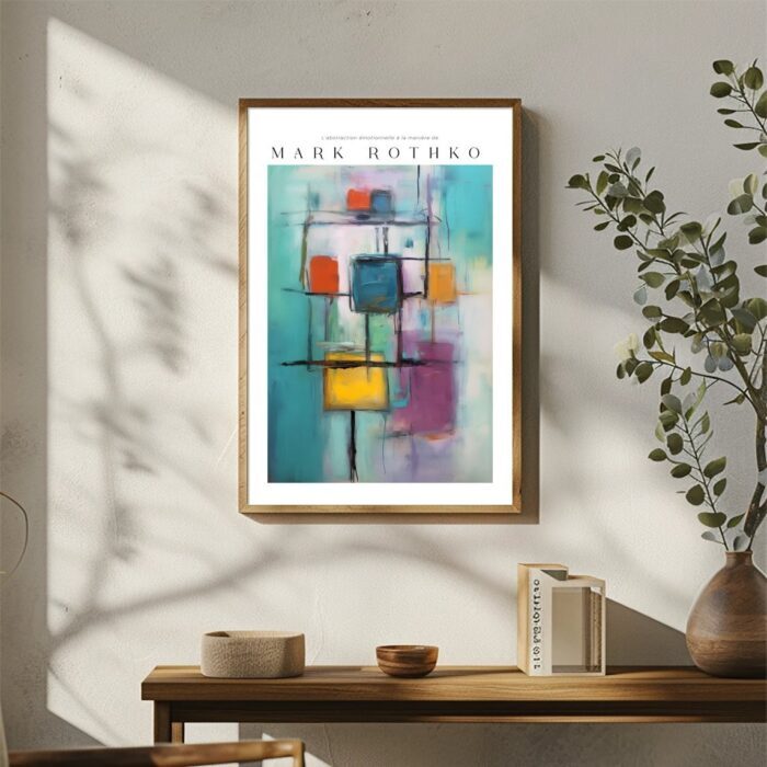 Poster zur emotionalen Abstraktion und Reproduktion im Mark Rothko