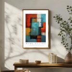 Mark Rothko inspiriertes Poster mit abstrakten Gemälden und Reflexionen