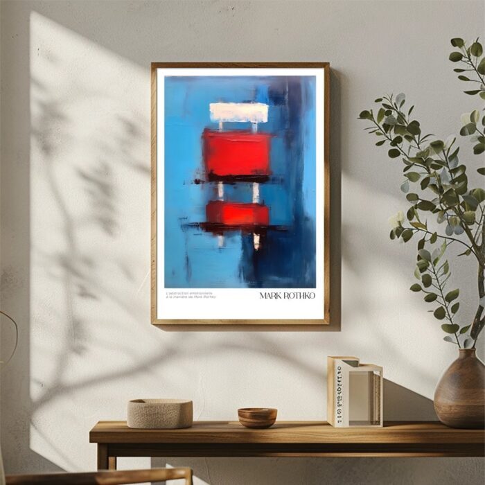 Emotionale Abstraktion im Stil von Mark Rothko Poster