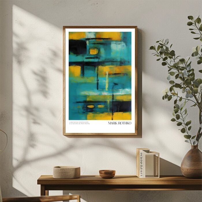 Emotionale Abstraktion Kunstposter im Mark Rothko-Stil