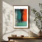 Retro Abstrakte Kunst als Poster im Mark Rothko-Stil