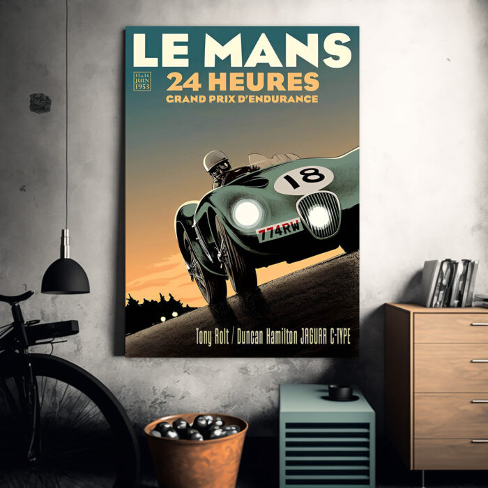 Grand Prix Europe Nurburg-Ring Hockenheim Vintage Car Racing Poster Historic Prints 50s 60s 70s (Unframed)