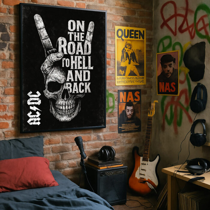 Shut Up and Play the Hits – Bold Music Poster for Teens, DJs & Musicians | Colorful Wall Art for Bedroom, Studio or Club Decor (Kopie)