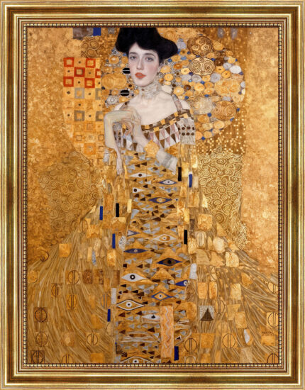 Bildnis Adele Bloch Bauer Gustav Klimt Bild mit Rahmen in Gold (Kopie)