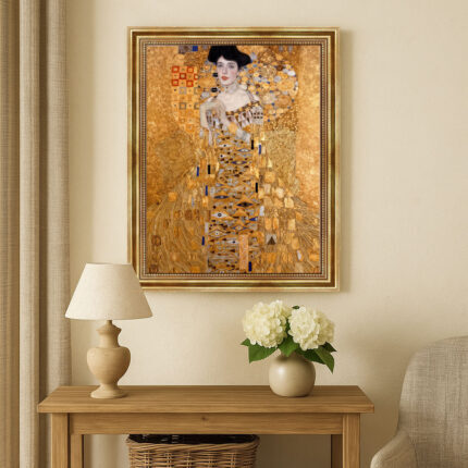 Bildnis Adele Bloch Bauer Gustav Klimt Bild mit Rahmen in Gold (Kopie)