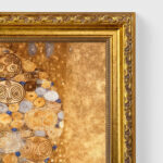 Portrait of Adele Bloch Bauer by Gustav Klimt Wall Art with Golden Frame Old Master Painting Reproduction Print for Home and Office Decorations