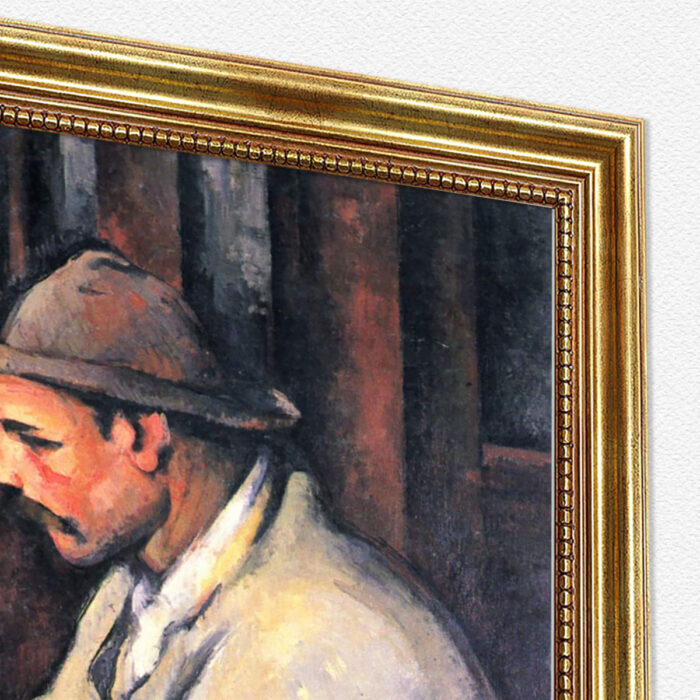 Die Kartenspieler von Paul Cézanne Bild mit Rahmen in Gold