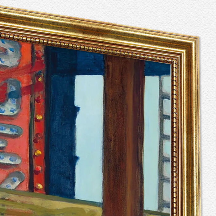 Chop Suey Edward Hopper Bild mit Rahmen in Gold