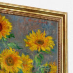 Sonnenblumen von Claude Monet Bild mit Rahmen in Gold (Kopie)