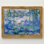 Claude Monet Nymphéas Bild mit Rahmen in Gold