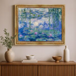 Claude Monet Nymphéas Bild mit Rahmen in Gold