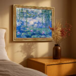 Claude Monet Nymphéas Bild mit Rahmen in Gold
