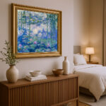 Claude Monet Nymphéas Bild mit Rahmen in Gold