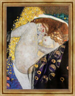 Danae I von Gustav Klimt Bild mit Rahmen in Gold (Kopie)