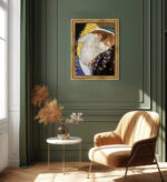 Danae I von Gustav Klimt Bild mit Rahmen in Gold (Kopie)