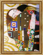 Die Umarmung von Gustav Klimt Bild mit Rahmen in Gold