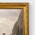 Rocky landscape by D. Caspar Friedrich Wall Art with Golden Frame Old Master Painting Reproduction Print for Home and Office Decorations