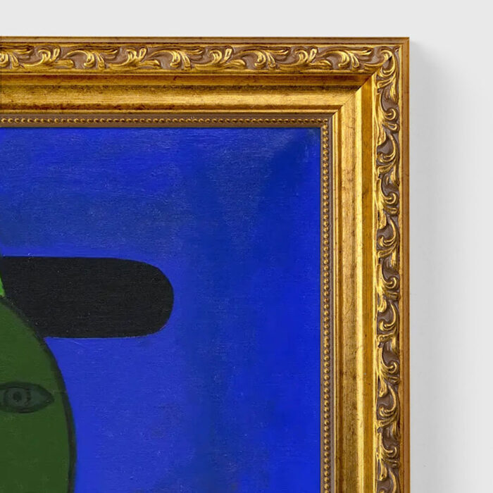 Femme à la montre (Woman at the watch) Pablo Picasso Wall Art with Golden Frame Old Master Painting Reproduction Print for Home and Office Decorations