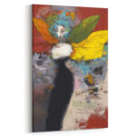 Engel mit Flügeln Leinwandbild – Exklusiv Abstrakt Kunstvoll