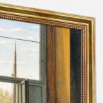 Frau am Fenster David Caspar Friedrich Bild mit Rahmen in Gold (Kopie)