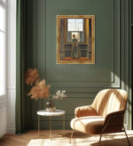 Frau am Fenster David Caspar Friedrich Bild mit Rahmen in Gold (Kopie)