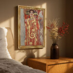 Hygieia von Gustav Klimt Bild mit Rahmen in Gold (Kopie)