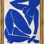 Blue Nude II Henri Matisse Bild mit Rahmen in Gold (Kopie)