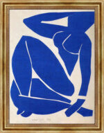 Blue Nude II Henri Matisse Bild mit Rahmen in Gold (Kopie)