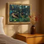 Der Traum von Henri Rousseau Bild mit Rahmen in Gold