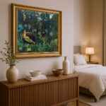 Der Traum von Henri Rousseau Bild mit Rahmen in Gold