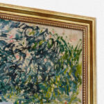 Das Gartentor bei Vetheuil von Claude Monet Bild mit Rahmen in Gold