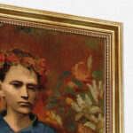 Junge mit der Pfeife Pablo Picasso Bild mit Rahmen in Gold (Kopie)