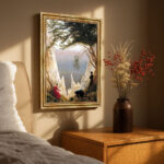 Kreidefelsen von David Caspar Friedrich Bild mit Rahmen in Gold