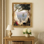 Kreidefelsen von David Caspar Friedrich Bild mit Rahmen in Gold
