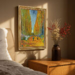 L’Allée des Alyscamps Vincent van Gogh Bild mit Rahmen in Gold (Kopie)