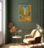 L’Allée des Alyscamps Vincent van Gogh Bild mit Rahmen in Gold (Kopie)