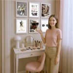 Make Up Fashion Deko Bilder 6er Set Wohnzimmer Schlafzimmer Laden Geschäft Moderne Poster zum Einrahmen