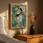 Der Frühling von Édouard Manet Bild mit Rahmen in Gold (Kopie)