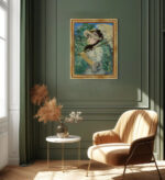 Der Frühling von Édouard Manet Bild mit Rahmen in Gold (Kopie)