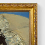 The spring by Édouard Manet Wall Art with Golden Frame Old Master Painting Reproduction Print for Home and Office Decorations