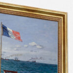 Garten in Sainte Adresse von Claude Monet Bild mit Rahmen in Gold