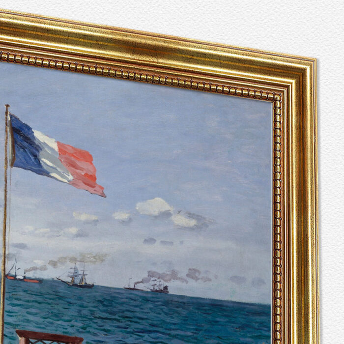 Garten in Sainte Adresse von Claude Monet Bild mit Rahmen in Gold