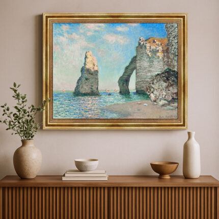 Die Klippen von Étretat von Claude Monet