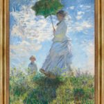 Frau mit Sonnenschirm – Madame Monet und ihr Sohn Claude Monet Bild mit Rahmen (Kopie)