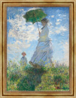 Frau mit Sonnenschirm – Madame Monet und ihr Sohn Claude Monet Bild mit Rahmen (Kopie)