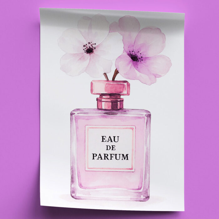 Fashion in Pink Wandbilder 4er Set Bilder Premium Poster Wanddekoration