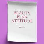 Fashion in Pink Wandbilder 4er Set Bilder Premium Poster Wanddekoration
