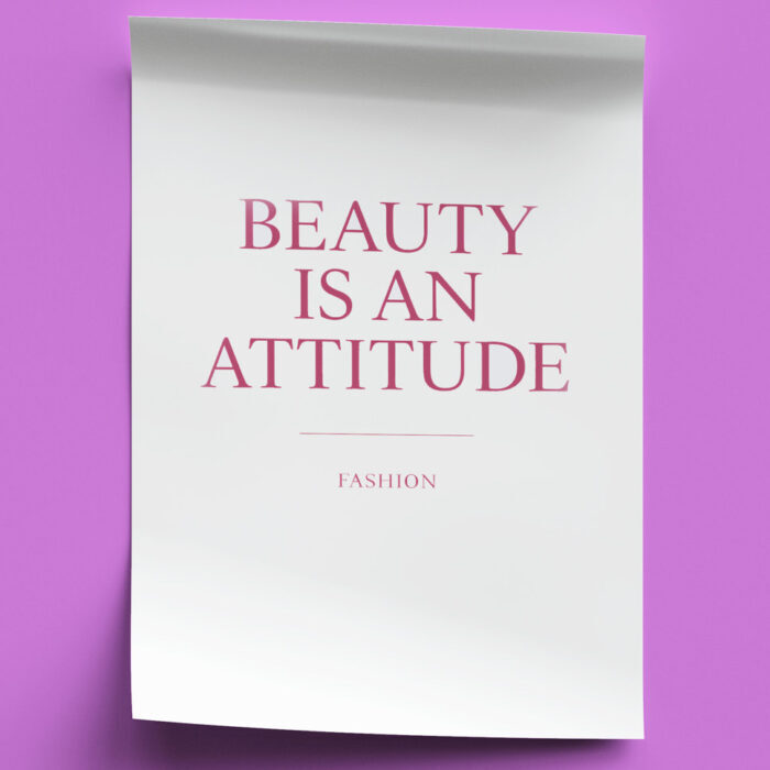 Fashion in Pink Wandbilder 4er Set Bilder Premium Poster Wanddekoration