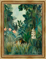 The Equatorial Jungle 1909 Henri Rousseau Bild mit Rahmen in Gold (Kopie)